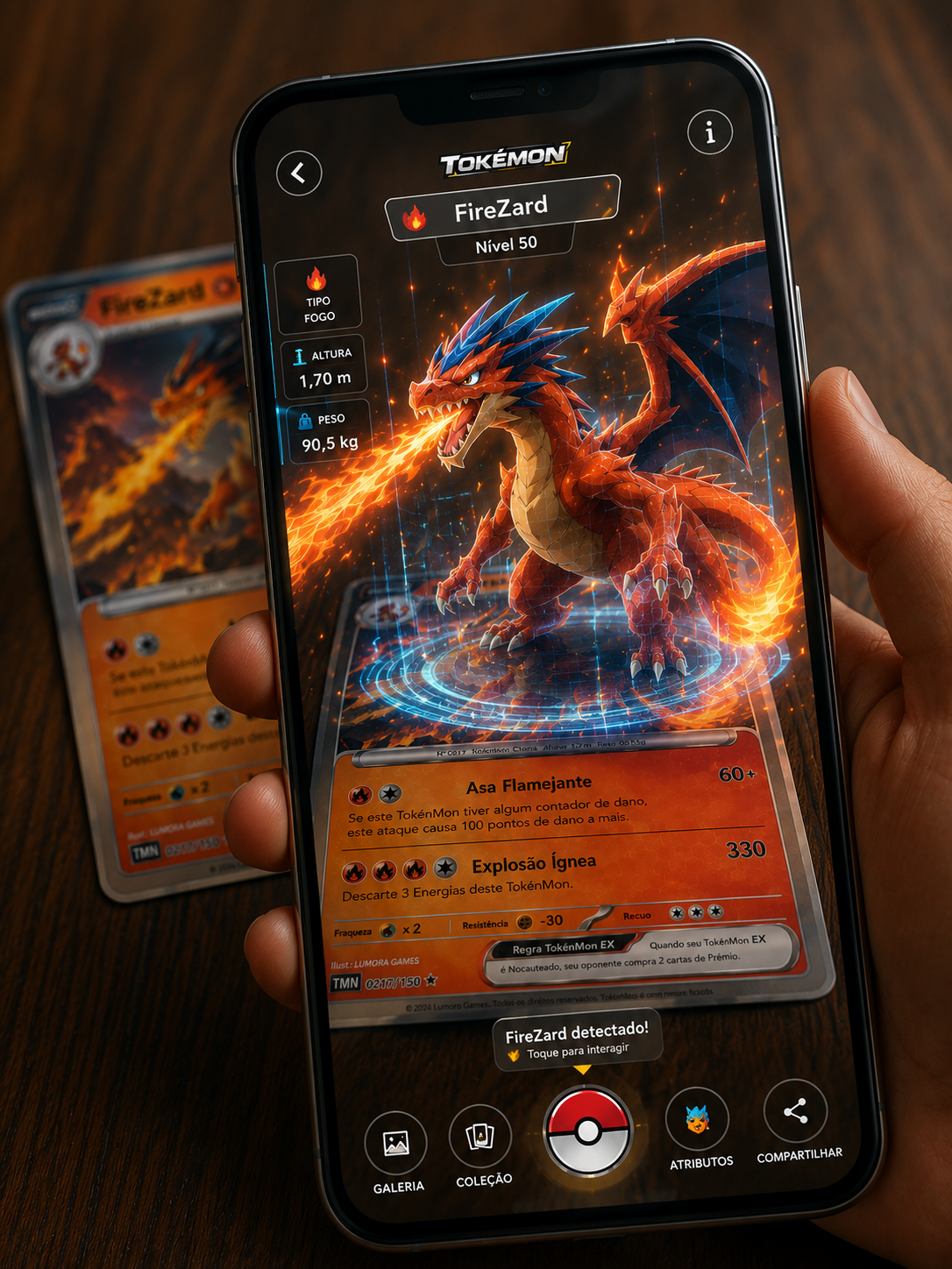 App TokénMon em realidade aumentada
